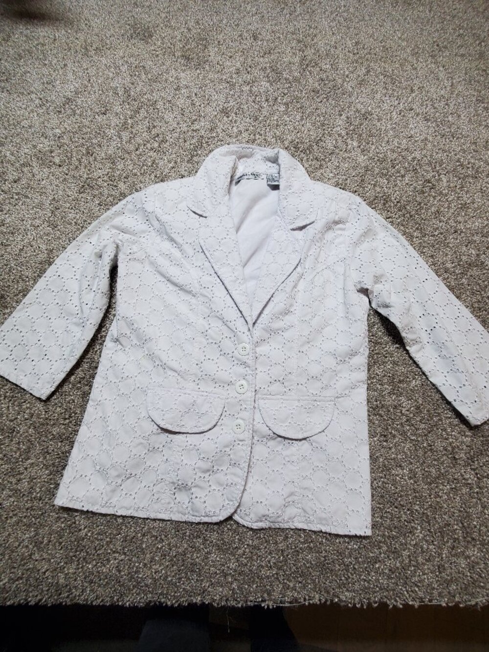 Allyson Whitmore Women's White Blazer Size Petite